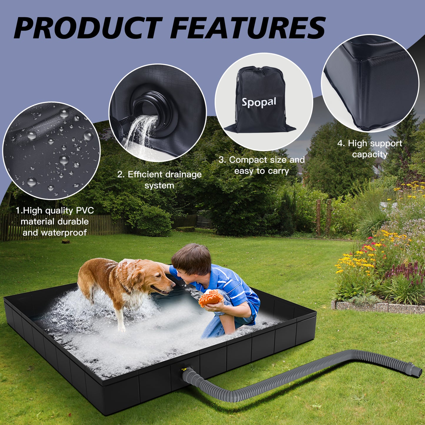 Spopal Portable Shower Pan