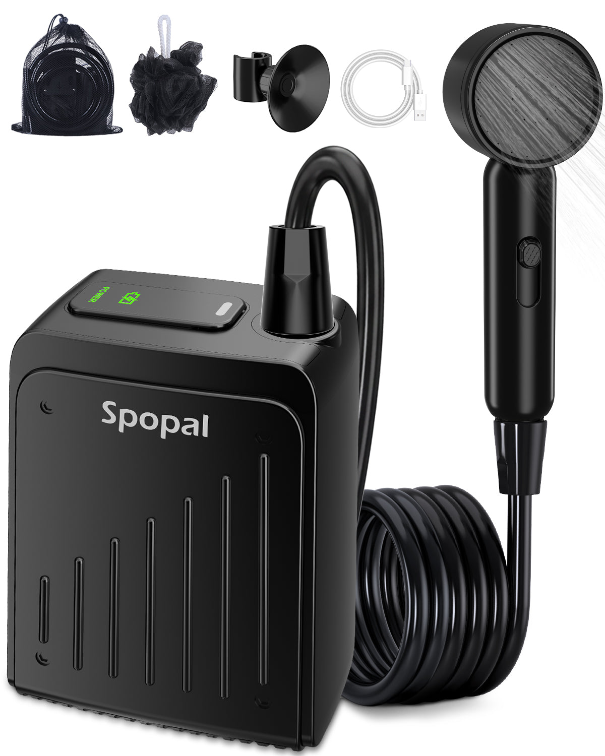 Spopal 5000mAh Rechargeable Camping Shower