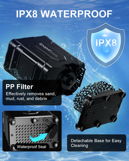 Spopal 13000mAh Portable Shower