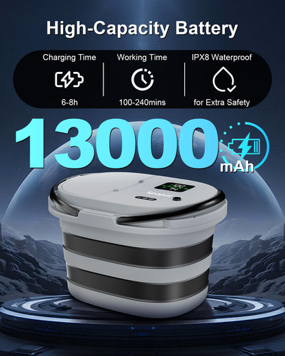 Spopal Portable Integrated Camping Shower with 20L Bucket