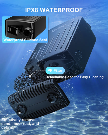 Spopal 5000mAh Rechargeable Camping Shower