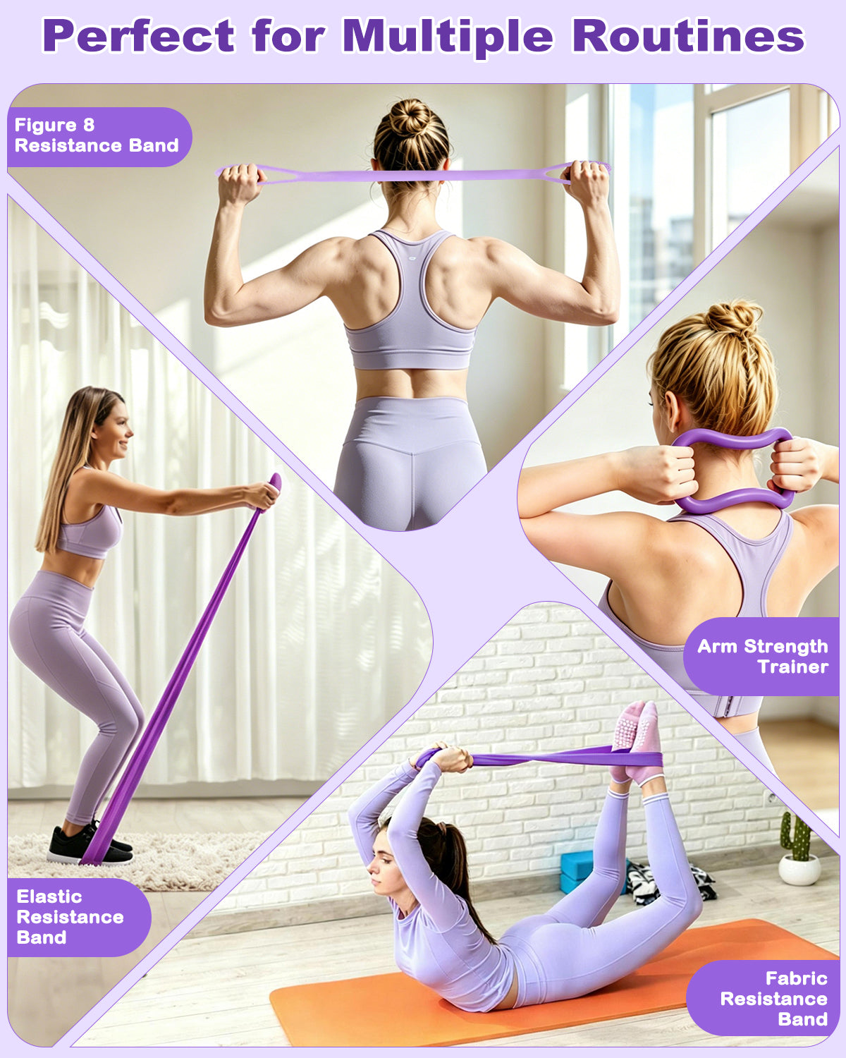 15 Pcs Pilates Kit for Women, [Gift for Women] Spopal Better Me Pilates Kit with Yoga Ball, Ring, Resistance Bands, Sliding Disks, Pilate Essential Equipment for Home, Including Workout Guide