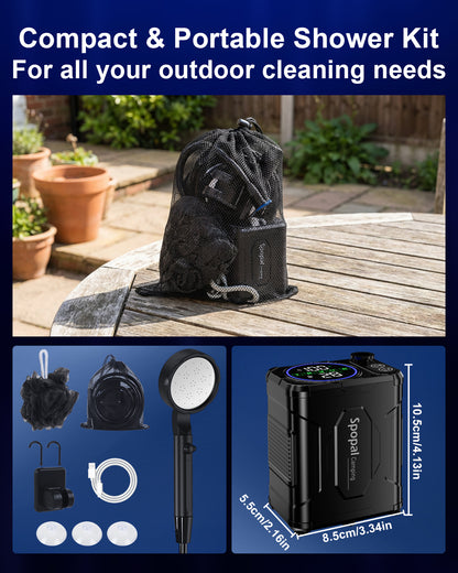 Spopal 13000mAh Portable Shower