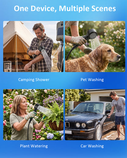 Portable Shower for Camping, 8000mAh