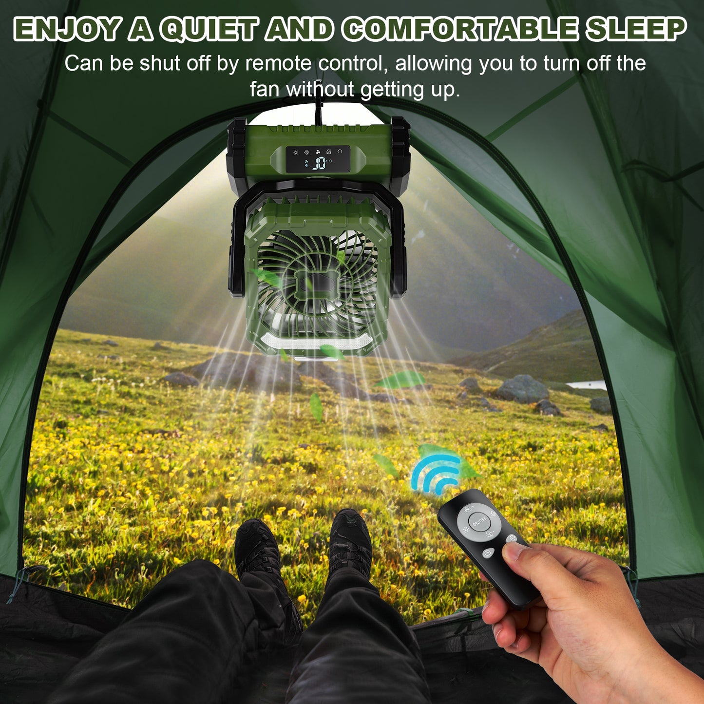 Spopal 20000mAh Portable Tent Fan