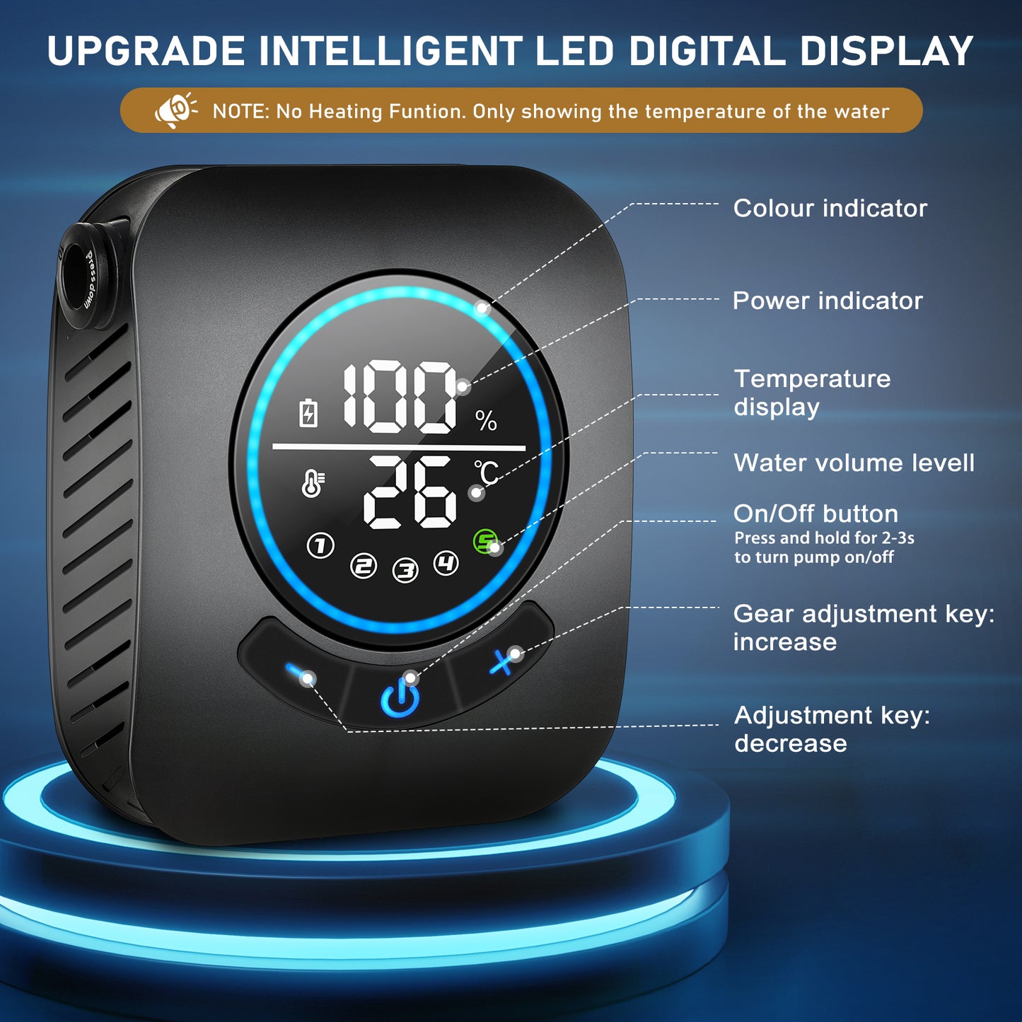 Spopal 8000mAh Rechargeable Camping Shower