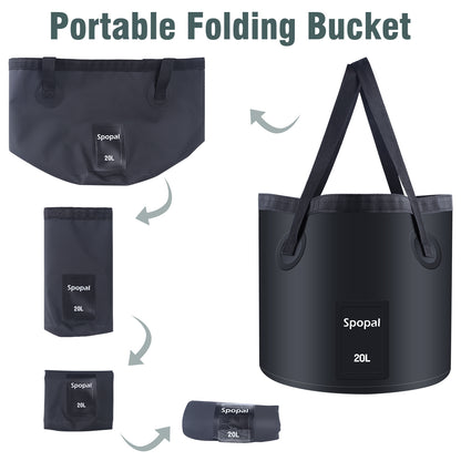 Spopal Collapsible Bucket with Handle 20L